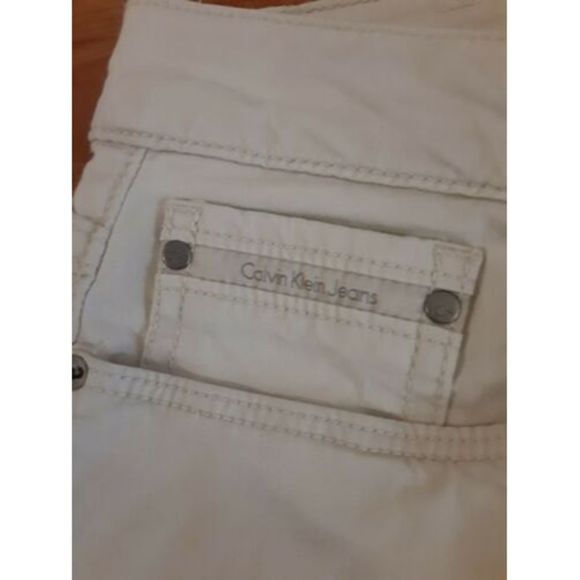 Women’s Calvin Klein Light Tan Khaki Flat Front Chino Shorts Size 12 - Picture 4 of 12